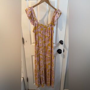 Tropical Print Dress